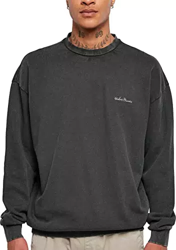 Urban Classics Small Embroidery Crew Maglia di Tuta