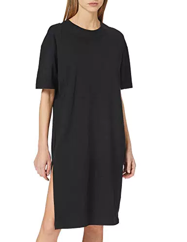 URBAN CLASSICS Vestito Donna a Maniche Corte Oversize 100% Cotone Organico