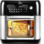 Uten Friggitrice ad Aria 10 Litri, 12 in 1 Forno ad Aria Calda con LED Touch Screen