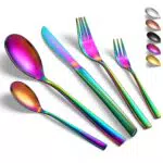 vancasso Set Posate Rainbow, Posate Servizio in Acciaio Inox 18/10 per 12 Persone /60 Pezzi