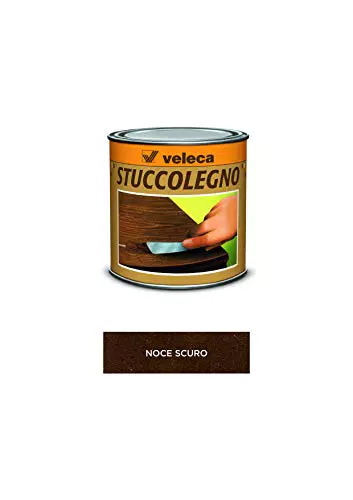 Veleca STUCCOLEGNO Noce Scuro - gr. 250 - STUCCO IN PASTA PER LEGNO