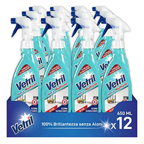 Vetril - Spray Igienizzante Vetri e Superfici, rimuove i Cattivi Odori