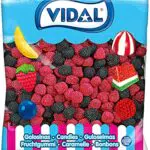 Vidal Golosine, ore di Zarza. Caramello in gomma rossa e nero. Confezione da 1 kg
