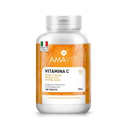Vitamina C Pura Naturale 1000mg Alto Dosaggio Integratore Vitamina C per Difese Immunitarie