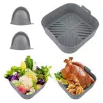 vvhippo 21cm Cestino per Friggitrice ad Aria in Silicone
