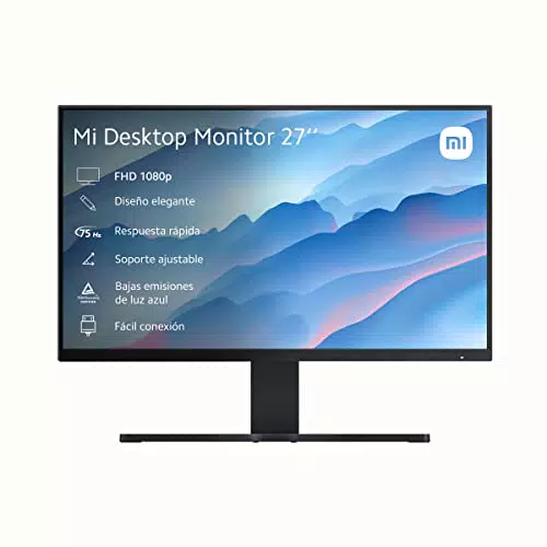 Xiaomi Mi Desktop Monitor 27", Display FHD IPS, Design Elegante