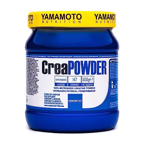 YAMAMOTO NUTRITION Creatine Crea POWDER 500 gr, Integratore Alimentare di Creatina Monoidrato in Polvere