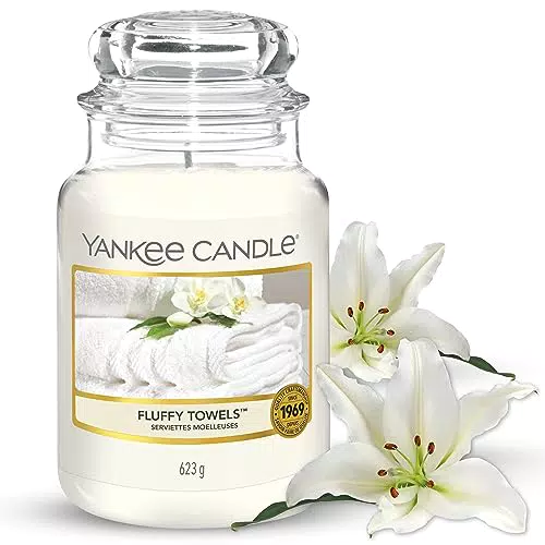 YANKEE CANDLE Candela Profumata In Giara Grande, Soffici Asciugamani