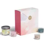 Yankee Candle Set regalo, 3 candele votive piene profumate e 1 candela in bicchiere in confezione regalo