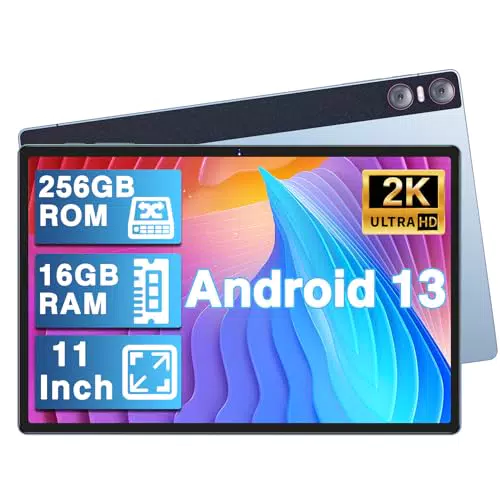 YESTEL Tablet 11 Pollici Android 13 Tablets 16GB RAM 256GB ROM 2000x1200 IPS