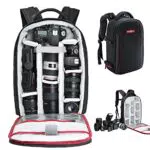 Zaino per Fotocamera Professionale Beschoi Zaino Macchina Fotografica Borsa Foto Impermeabile Porta Reflex Laptop Canon Nikon Treppiede Accessori
