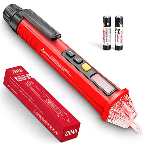 ZHJAN Tester di Tensione Senza Contatto, Doppia gamma AC 12V-1000V AC/48V-1000V