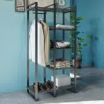 ZINUS Libreria Brock con Contenitore Sospeso, Libreria a 4 livelli
