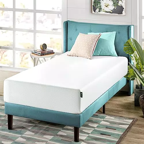 ZINUS Materasso in memory foam al tè verde, adattabile a 7 zone