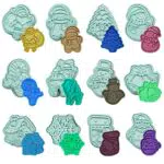 12 Pezzi Formine Biscotti Natale, Formine per Biscotti Natalizi 3D