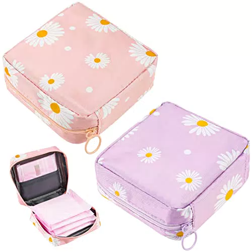2 Pezzi Sacchetti Porta Assorbenti, Comius Sharp Borsa Porta Assorbenti Impermeabile con Cerniera