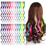 24 Pcs Extension Capelli Colorati Clip, Comius Sharp 55 CM Colored Clip in Hair extensions