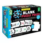 52 Blank Puzzle Pieces: Write-On/Wipe-Off