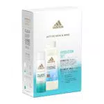 Adidas, Confezione Regalo Deep Care, Gel Doccia Bagnoschiuma 3in1 250 ml e Deodorante Spray 100 ml