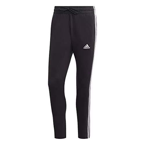 adidas Essentials Single Pantaloni da allenmento, Black/White