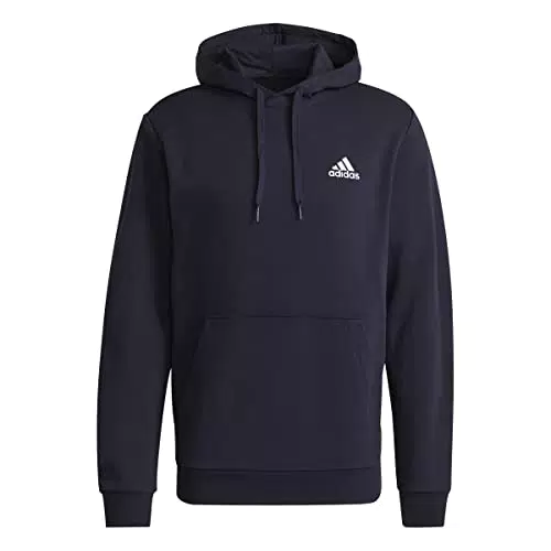 adidas H12216 M FEELCOZY HD Felpa con Cappuccio Legend Ink/White M