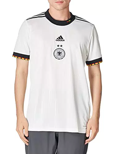 adidas Home Germany, Maglia Maniche Corte Uomo, Bianco