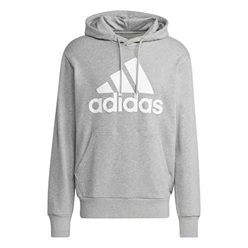 adidas IC9364 M BL FT HD Felpa con Cappuccio Medium Grey Heather S