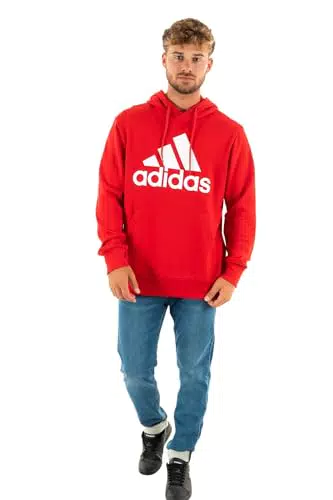 adidas IC9365 M BL FT HD Felpa con Cappuccio Better Scarlet XL