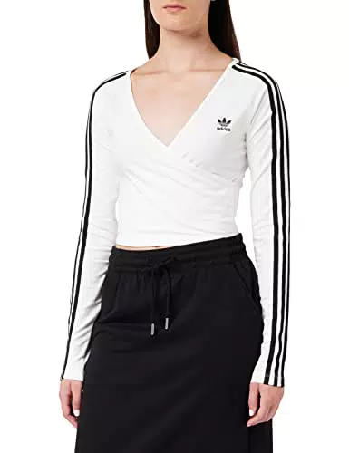 adidas Long Sleeve, Maglia Lunga Donna, White, 38