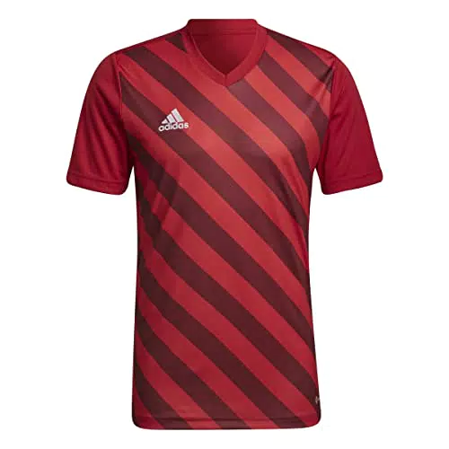adidas Mens Jersey Entrada 22 Graphic Jersey, Team Power Red 2/Shadow Red