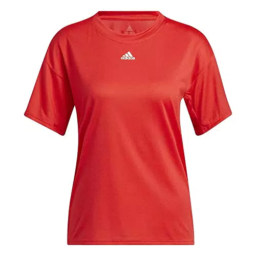 adidas Trng 3s Tee Maglietta, Rosso