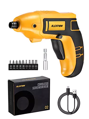 ALEAPOW Cacciavite Elettrico, 5N.m Avvitatore Elettrico Senza Fili