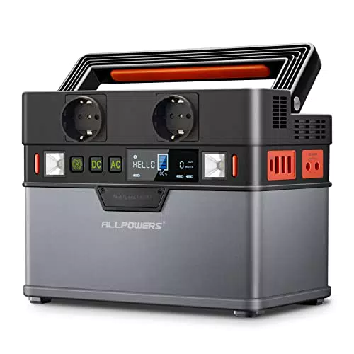 ALLPOWERS Generatore Solare Portatile 288Wh/78000 mAh con Batteria al Litio