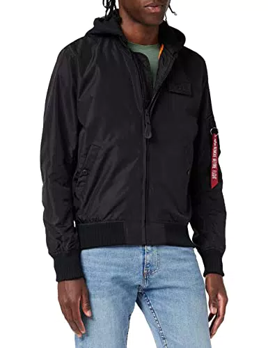 Alpha Industries 1 TT Giacca Bomber con Cappuccio da Uomo