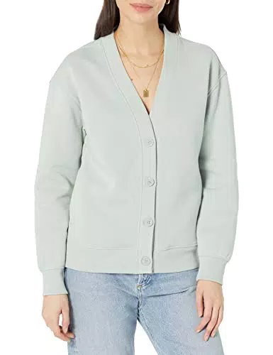 Amazon Essentials Cardigan Felpato dalla vestibilità Comoda Donna