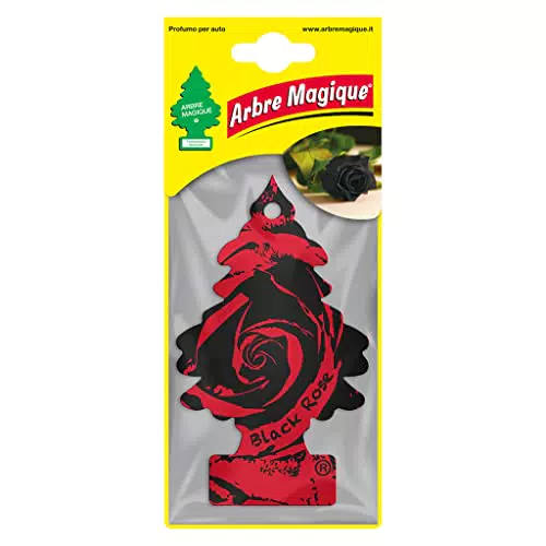Arbre Magique, Profumo Auto, Fragranza Black Rose, Profumazione Prolungata fino a 7 settimane
