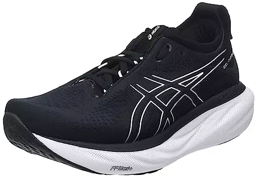 ASICS Nimbus 25 Scarpa da Running, nero/bianco, 44