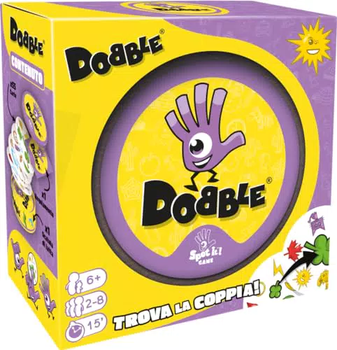 Asmodee: Dobble, Eco-Sleeve, Divertente Gioco da Tavolo per Tutta la Famiglia