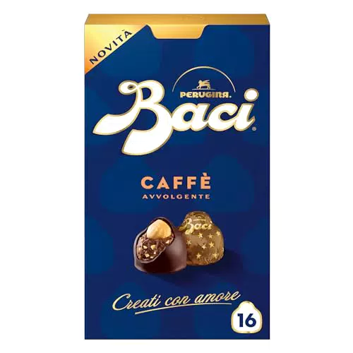 BACI PERUGINA Caffè Cioccolatini Fondenti ripieni al Gianduia al gusto di Caffè