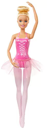 Barbie- Ballerina Bambola Bionda con tutù Giocattolo per Bambini 3+ Anni