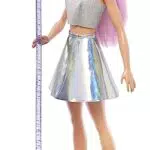 Barbie Carriere Pop Star con Microfono, Bambola Capelli Rosa e Abiti Argento