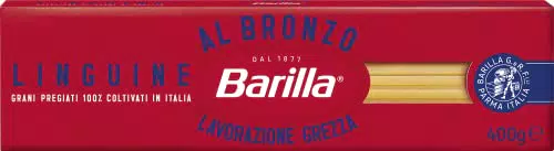 Barilla Pasta Al Bronzo Linguine 100% Grano Italiano
