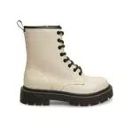 BATA Anfibi da Donna Effetto Pelle con Suola Track, panna
