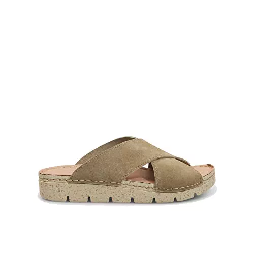 BATA Pantofole da donna in pelle estivi comodi eleganti casual