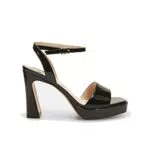 BATA Sandali da Donna con Tacco Alto, vernice nero