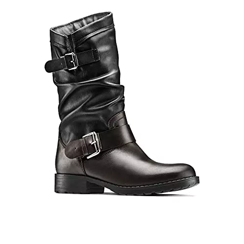 BATA Stivali Donna in Pelle con Fibbie, 37