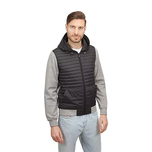BATA Unisex Adulto Giacca Imbottita da Uomo con Maniche Felpate estivi comodi eleganti casual