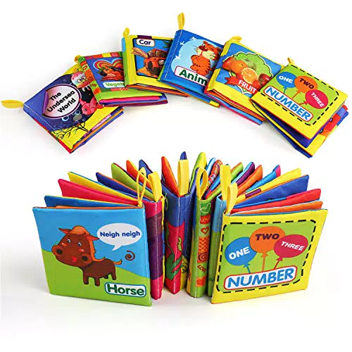 BelleStyle Libri per Neonati, Libro Stoffa Neonati, Quiet Book