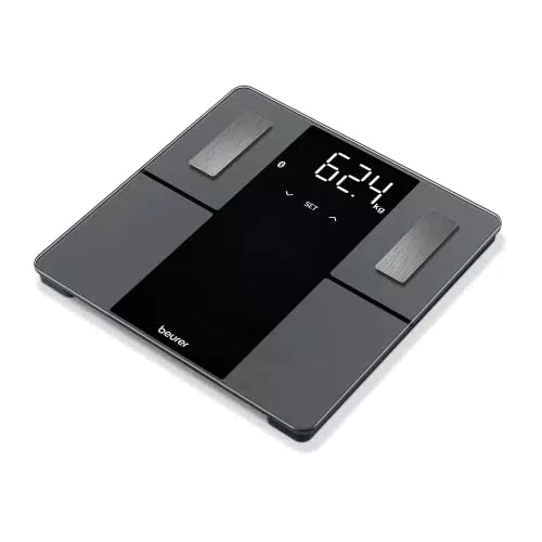 Beurer BF 500 BT Super Black Edition Bilancia Diagnostica Elegante con Funzione Bluetooth