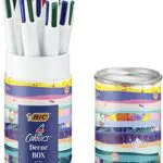 BIC 4Colori Decors, Penne Colorate a Sfera, a Scatto